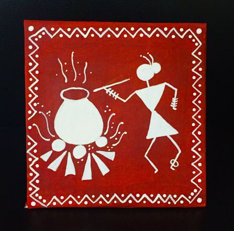 Warli Paintings Easy, Warli Paintings, Paintings Of Women, Worli Painting, Warli Painting, Warli Art, Paintings Easy, African Art Paintings, Folk Art Painting