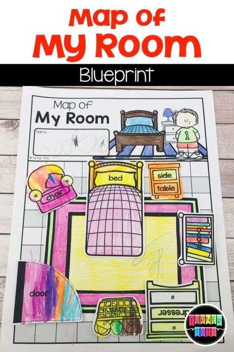 Preschoolers or pre-k students can create a blueprint of their room using the included cutouts of furniture. This preschool activity is great for working on map skills during an All About me theme! #preschoolactivities My Family Preschool Activities, Family Preschool Activities, All About Me Activities For Preschoolers, Room Blueprint, Preschool Math Lessons, Family Preschool, Preschool Social Studies, Family Activities Preschool, Spatial Reasoning