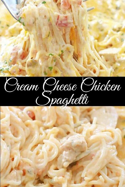 Cream Cheese Chicken Spaghetti - Food Menu Cream Cheese Chicken Spaghetti Recipe, Cream Cheese And Rotel Recipes, Chicken Spaghetti Recipe With Rotel And Cream Cheese, Chicken Spaghetti No Rotel, Cream Cheese Chicken Pasta Crockpot, The Best Chicken Spaghetti, Creamy Chicken Spaghetti Casserole, Chicken Spaghetti With Sour Cream, Cheesy Chicken Spaghetti Recipe