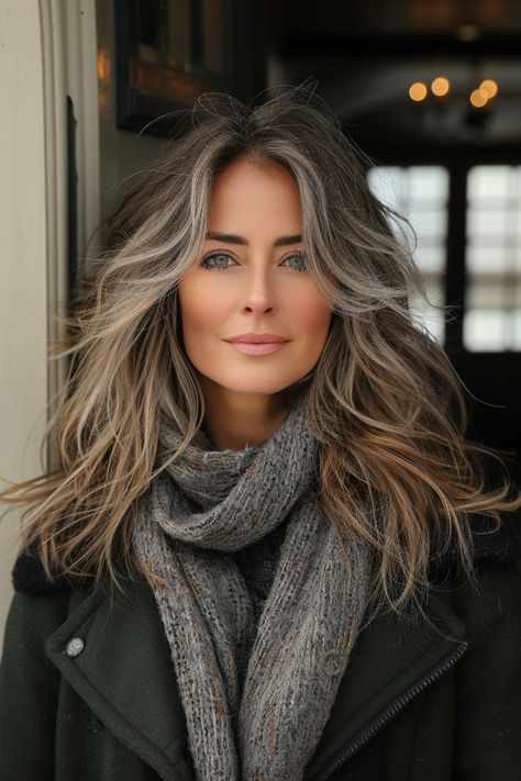 56 Best Hairstyles for Women Over 50 for a Younger Look in 2024 – CreativeBooster Long Hair Older Women, Long Hairstyles For Women, Grey Hair Inspiration, Best Hairstyles For Women, Hairstyles For Women Over 50, Gray Hair Highlights, Long Gray Hair, Enhance Your Beauty, Hairstyles Over 50