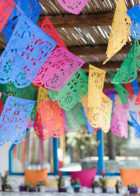 Antiparos Greece, Wedding Mexican, Mexican Night, Papel Picado Banner, Fiesta Wedding, Knot Tying, Wedding Planning Tools, Mexican Party, Event Planning Design