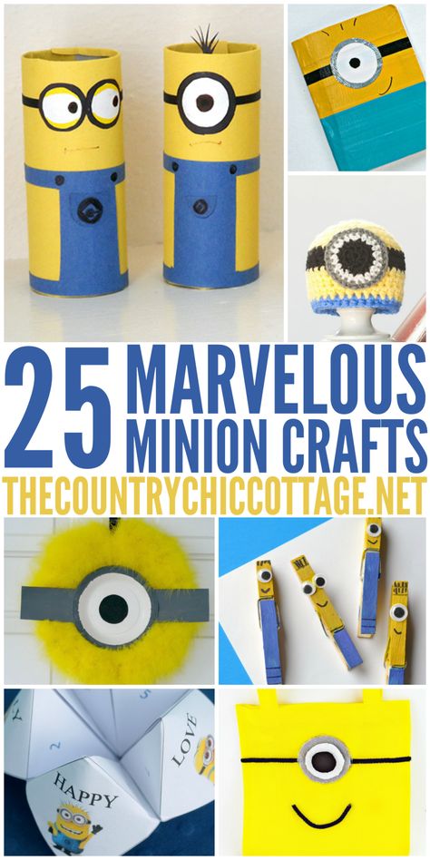 Minions Crafts, Minion Crafts, Minion Gifts, Minion Craft, Diy Minions, Minion Art, Cottage Diy, Minion Theme, Minion Birthday Party