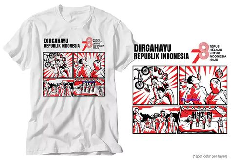 Desain baju 17 Agustus keren terbaru, unik dan selalu di update yang bisa di jadikan kaos panitia agustusan dari tahun 2021, 2022, 2023 hingga sekarang. Contoh Desain Baju 17 Agustus Keren Desain baju keren untuk memperingati hari kemerdekaan Republik Indonesia yang jatuh pada tanggal 17 Agustus setiap tahunnya sangatlah penting. Terdapat berbagai macam contoh desain … Drama Poster, Design Kaos, 17 Agustus, Graffiti Characters, Shirt Design Inspiration, Promotional Design, Graphic Design Fun, Independence Day, Mockup