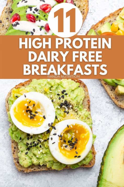 Here are 11 high protein dairy free breakfast ideas for your kick of the day. Feel full all morning with these simple meal ideas. Nutrition Packed Meals, High Protein Egg Free Dairy Free Breakfast, Paleo Breakfast High Protein, Non Dairy Gluten Free Breakfast, Gluten Free Dairy Free Recipes High Protein, Lactose Free High Protein Recipes, Healthy Gf Breakfast Ideas, High Protein Gluten Free Dairy Free Breakfast, Non Dairy Recipes Breakfast