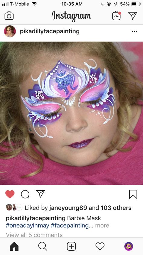 Barbie Face Paint, Face Painting Supplies, Princess Crowns, Barbie Face, Kids Face Paint, Balloon Twisting, Facepaint, Princess Crown, Body Painting