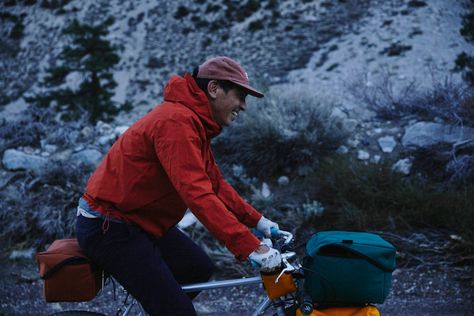 Going Without Knowing: Geoff McFetridge × Norse Projects - BIKEPACKING.com Cycling Clothing And Equipment, Cycling Shorts Outfit, Sick Fits, Geoff Mcfetridge, Bikepacking Gear, Wanderlust Fashion, 16mm Film, Off Road Cycling, Bikepacking Bags