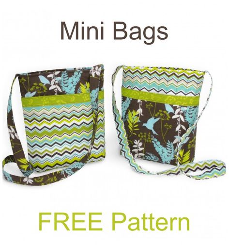 Quick and easy Mini Bags FREE sewing pattern. This FREE pattern and tutorial from this designer has been designed so that you have sufficient materials to make two Mini Bags. These mini bags are quick and easy to make and have plots of pockets. #SewmodernBags #FreeSewingPattern #SewingForFree #SewApurse #PurseSewingPattern Easy Crossbody Bag, Cross Body Bag Pattern Free, Crossbody Bag Sewing Pattern, Crossbody Bag Sewing, Mini Bag Pattern, Purse Patterns Free, Cross Body Bag Pattern, Bag Tutorials, Crossbody Bag Pattern