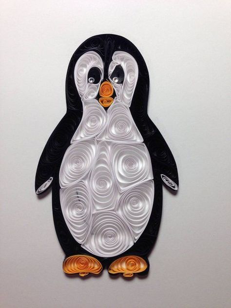 See cute more ideas about quilling animals,each of these is a pretty craft that look great.#paperquilling#animalspaperquilling Animal Quilling, Paper Card Design, Quilling Images, Neli Quilling, Arte Quilling, Quilling Animals, Penguin Crafts, Paper Quilling For Beginners, Paper Quilling Cards