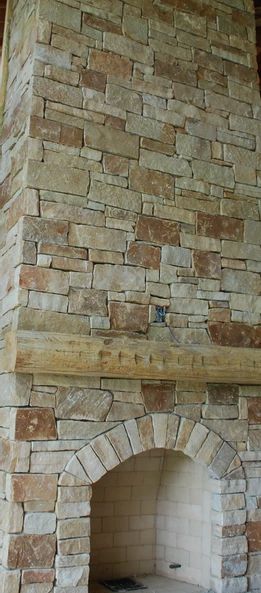 Honey Brooke | Honey Brooke Stone For Fireplace, Sandstone Cladding, Sandstone Fireplace, Tan Stone, Beach House Interior Design, Natural Stone Veneer, Stone Cladding, Beach House Interior, Texas Homes