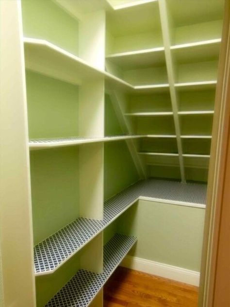 Understairs closet design Under Stairs Cupboard Storage, Shelves Under Stairs, Canning Pantry, Stairs Closet, Under Stairs Pantry, Understair Storage, Closet Under Stairs, تحت الدرج, Gorgeous Closet