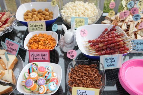 alice in wonderland food ideas | Alice In Wonderland Mad Tea Party Unbirthday Party / Birthday / Food ... Alice In Wonderland Treats Food Ideas, Alice In Wonderland Themed Food Ideas, Alice In Wonderland Snack Table, Mad Hatter Tea Party Snacks, Alice In Wonderland Bakery Party Ideas, Alice In Wonderland Recipes Food, Alice In Wonderland Finger Foods, Alice In Wonderland Tea Party Food Sandwiches, Alice In Wonderland Themed Party Food