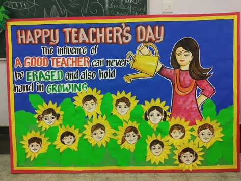 Teachers Day Celebration In School, Teachers Day School Decoration, Teachers Day Display Board Decoration, Teacher Day Bulletin Board Decoration, Teachers Day Soft Board Decoration, Ece Appreciation Day Quotes, Teachers Day Bulletin Board Ideas, Teachers Day Decoration Ideas In School, Teachers Day Board Decoration Ideas