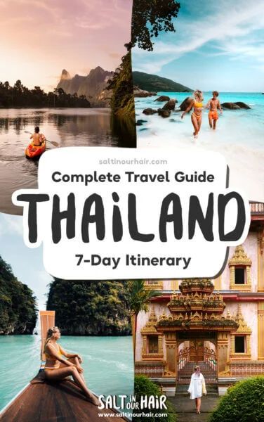 Ultimate 7-Day Thailand Itinerary (2023 Travel Guide) Krabi Town, Backpacking Routes, Khao Sok National Park, Thai Islands, Thailand Itinerary, Railay Beach, Thailand Backpacking, Thailand Travel Guide, Thailand Photos