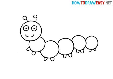 How to Draw a Simple Caterpillar #Caterpillar #CaterpillarDrawing #EasyDrawing #StepbyStepCaterpillarDrawing #DrawingTutorials #Insect #InsectDrawing #EasyDrawingTutorials #SimpleDrawing #ElementaryDrawing #ElementaryTutorials #InsectDrawingStepbyStep #CartoonCaterpillar #CartoonDrawing #CuteInsect Simple Caterpillar Drawing, Caterpillar Drawing Simple, Caterpillars Drawing, Bug Drawing Simple, Caterpillar Doodle, Caterpillar Coloring Page, Caterpillar Clipart, Caterpillar Drawing, Caterpillar Tattoo