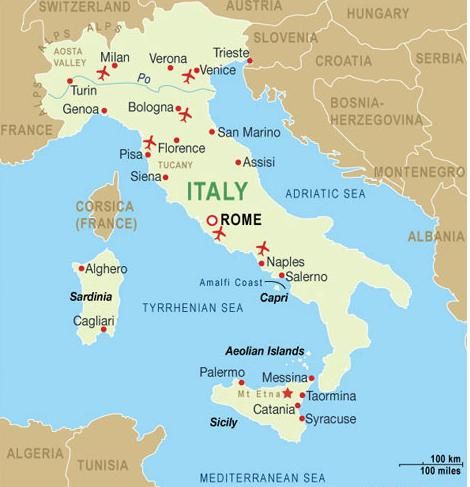 Map of Italy one of the twelve Nations of Europa's Mediterranean Sea Map Of Italy Cities, Italy In September, Map Of Italy, Italy Culture, Italy Honeymoon, Siena Italy, Cities In Italy, Explore Italy, Italy Holidays