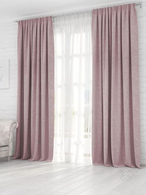 From choosing the right fabric to understanding lengths, our curtain guide has you covered. Discover your next pair on Amazon through our link. Step into a world of style with every pull! Rose Gold Curtains Bedroom, Dusty Rose Curtains Living Rooms, Dusty Pink Curtains Bedroom, Dusty Pink Curtains Living Room, Dusty Rose Room, Dusty Rose Bedroom Ideas, Dusty Rose Living Room, Pink Curtains Living Room, Dusty Rose Curtains