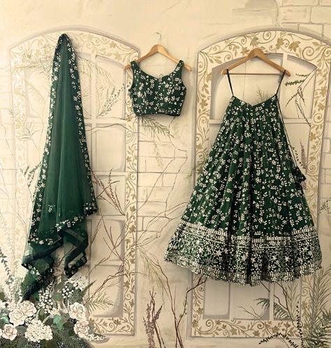 Forest Green lehenga choli for women or girls georgette indian wedding sabyasachi ready to wear lehenga top Ready To Wear Lehenga, Lehenga Top, Lehenga Choli Latest, Lehenga Choli Designs, Bridesmaid Lehenga, Lehenga Choli For Women, Choli For Women, Party Wear Lehenga Choli, Lengha Choli