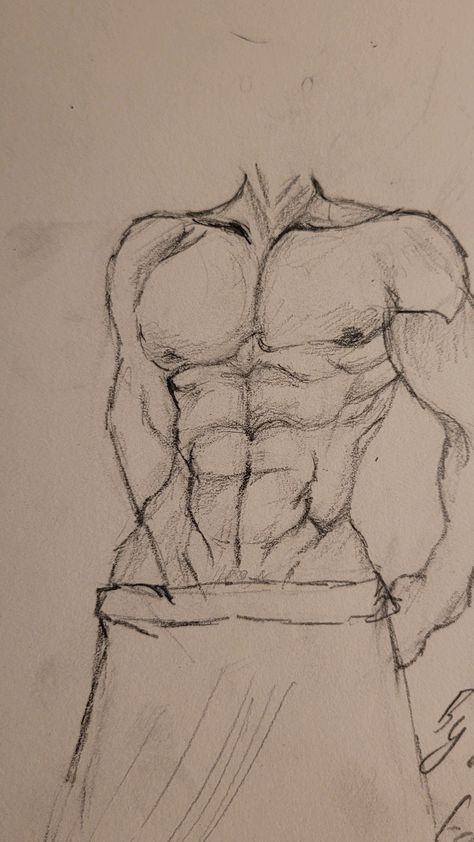 How To Draw Man Torso, Man Anatomy Sketch, Male Stretching Pose Reference Drawing, Sketches Body Tutorial, How To Draw A Mans Torso, Sketches Of Men Bodies, How To Draw Men Torso, Drawing Men Anatomy, Body Drawing Male Sketch