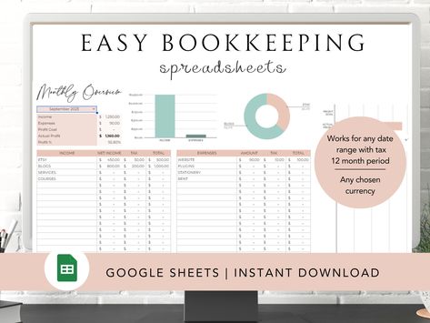 Small Business Bookkeeping Template Business Bookkeeping Spreadsheet Business Expense Tracker Sales Tracker Income Tracker Business Planner minihappyplanner #dialyplanner #freeprintableweeklymenuplanner🌷. Google Sheets Bookkeeping, Small Business Excel Templates, Small Business Accounting Spreadsheet, Small Business Finance Tracking, Small Business Bookkeeping Templates, Business Bookkeeping Templates, Business Spreadsheet Templates, Business Expense Spreadsheet, Small Business Expense Tracker