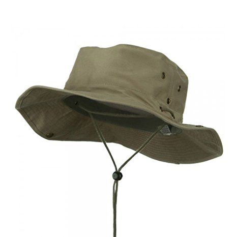 Fishing Hat (01)-Khaki (M) W11S35E Aussie Hat, Cotton Crown, Fishing Hats, Red Beanie, Women Hats Fashion, Side Snap, Outdoor Hats, Fishing Hat, Custom Hats