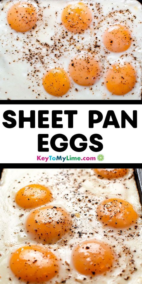 Oven Fried Eggs, Sheet Pan Fried Eggs, Fried Eggs For A Crowd, Sheet Eggs In Oven, Eggs In Oven Sheet Pan, Sheet Pan Eggs For Breakfast Sandwiches, Eggs For Breakfast Sandwiches, How To Fry Eggs, Baked Egg Bites