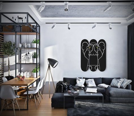 This design of Kaws Black Companion art will make your room more attractive and visually appealing. This set of 3 high-quality 7-ply 100% maple skateboards are the perfect statement piece for any home or office. Custom printed graphics, one-of-a-kind art piece. Ships worldwide. Thank you and happy shopping! :) Skateboard Prints, Skateboard Wall, Skateboard Wall Art, Custom Skateboards, Astronaut Art, Deck Size, Banksy Art, Wall Mounts, Graffiti Wall Art