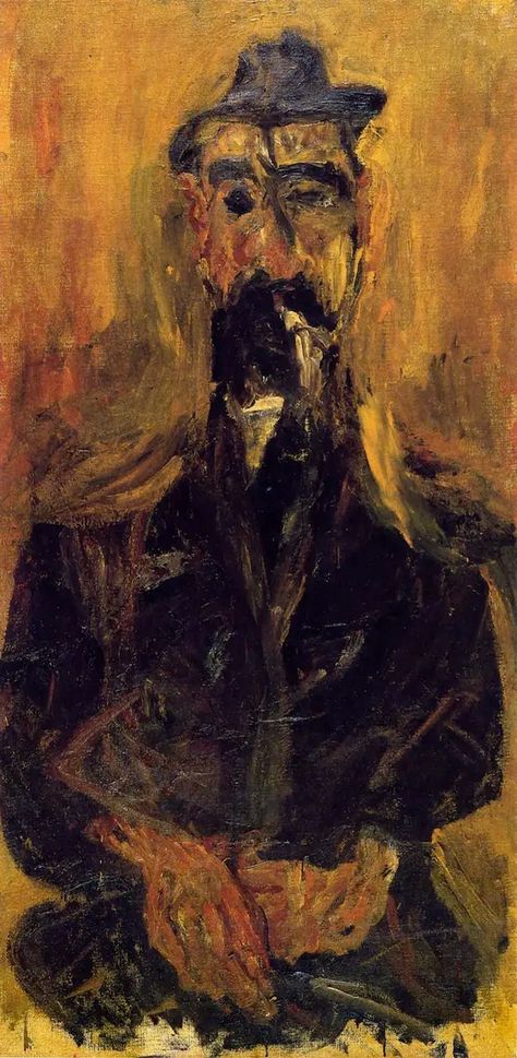 Chaim Soutine. The man in the hat Chaim Soutine, Interesting Facts, Portrait Painting, The Man, Painter, Abstract Art, Resolution, Paintings, History