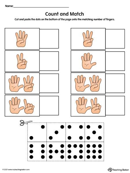 Activity Math For Preschool, Finger Counting Worksheet, Numbers With Fingers, Maths Activities For Preschoolers, Counting For Preschoolers, Finger Counting Free Printable, Preschool English Worksheets For Kids, Counting Worksheets Preschool, Number Worksheets For Preschool