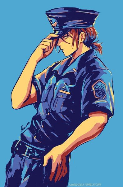 Rin cop Free! Iwatobi Swim Club Fanart, Free Iwatobi Swim Club Fanart, Iwatobi Swim Club Wallpaper, Free Iwatobi Swim Club Wallpaper, Free Rin Matsuoka, Free Rin, Free! Rin, Matsuoka Rin, Swimming Anime