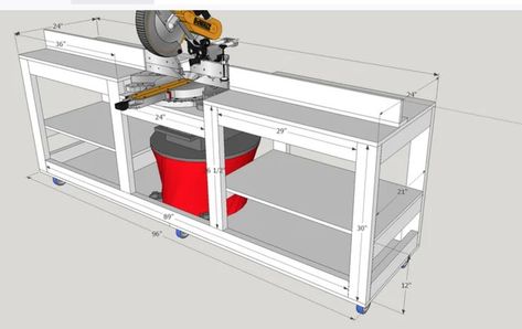 Miter Saw Bench, Floating Bed Diy, Garage Workspace, Miter Saw Station, Table Saw Station, Saw Station, Garage Workbench Plans, Mitre Saw Station, Lumber Rack