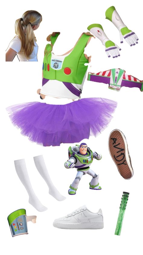 I was bored Buzz Lightyear Costume Girl, Cute Buzz Lightyear Costume, Buzz Lightyear Costumes, Buzz Costume, Buzz Lightyear Halloween Costume, Buzz Lightyear Wings, Lightyear Costume, Fun Halloween Outfits, Halloween Trio