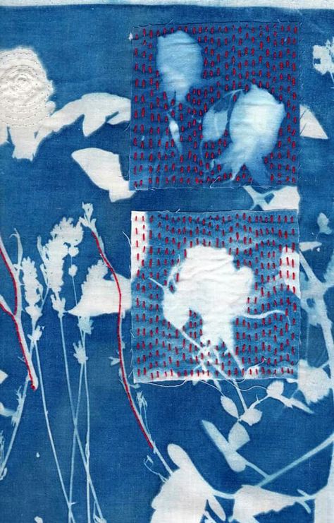 Anna Atkins, Surface Techniques, Winter Wheat, Cyanotype Process, Norfolk Uk, Sun Prints, Alternative Photography, Winter Quilts, Art Quilt