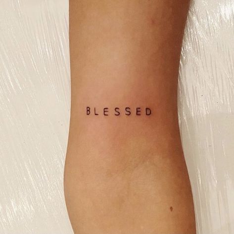 Simple Tattoos Words Writing, Minimalist Word Tattoo Ideas, Affirmative Tattoos, Little Word Tattoos, Single Word Tattoos, Scattered Tattoos, 1 Word Tattoos, 2023 Tattoo Ideas, Simple Word Tattoos