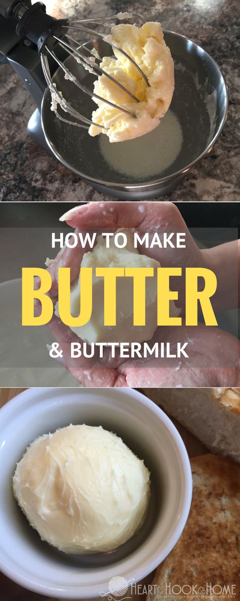 Kitchenaid Stand Mixer Recipes, Buttermilk Uses, Stand Mixer Recipes, Butter Recipes Homemade, Diy Butter, Kitchen Aid Recipes, Make Butter, Mixer Recipes, Kitchen Blenders