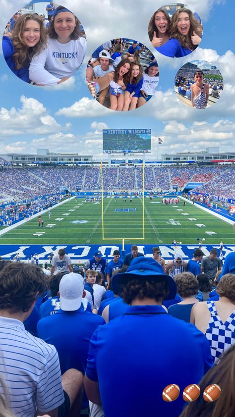 Football Game Instagram Story, Game Day Story Ideas, Fnl Instagram Story, Game Day Instagram Story, Football Instagram Story, University Of Kentucky Football, College Stories, Instagram Layouts, Kentucky Football