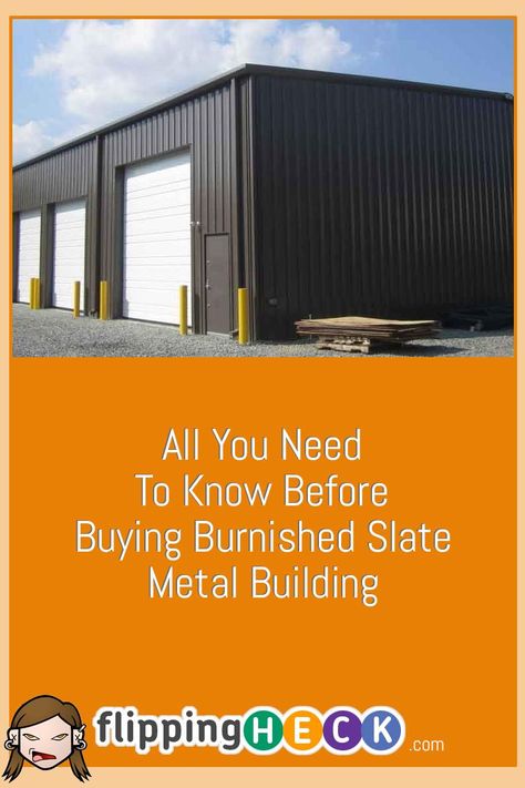 Are you looking for a new steel building kit to replace your old one? If you are, then a burnished slate building might be the perfect choice for you. They have become a popular choice for business owners and homeowners alike. If you're not familiar with this type of building, read on to learn more about it and why it might be the perfect option for you. Burnished Slate Metal Building, Construction Activities, Industrial Space, Steel Building, Residential Construction, Task Management, Steel Buildings, Building Exterior, Industrial Metal