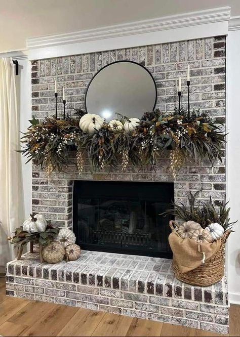 French Country Mantle Decor, French Country Mantle, Farmhouse Fireplace Decor, Fall Mantle Decor, Fall Fireplace, Fireplace Mantle Decor, Fall Mantle, Fireplace Mantel Decor, Beautiful Houses Interior