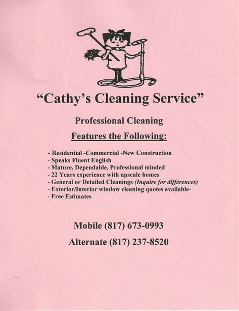 Best Of House Cleaning Business Cards Ideas Check more at http://www.jnnsysy.com/house-cleaning-business-cards-ideas/ Flyers For Business, Cleaning Logos, Dr Note For Work, Pink Cleaning, Business Card Pink, Sample Flyers, House Cleaning Business, Maid Cleaning Service, Cleaning Flyers