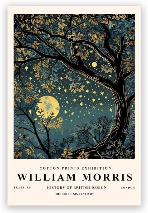 Autumn Story, William Morris Prints, Vintage Floral Wall Art, William Morris Poster, Poster For Living Room, William Morris Patterns, Art Moon, William Morris Art, William Morris Designs