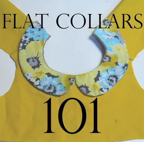 Sewing Collars, Sewing 101, Costura Diy, Sew Ins, Techniques Couture, Flat Collar, Heirloom Sewing, Sewing Lessons, Sewing Skills