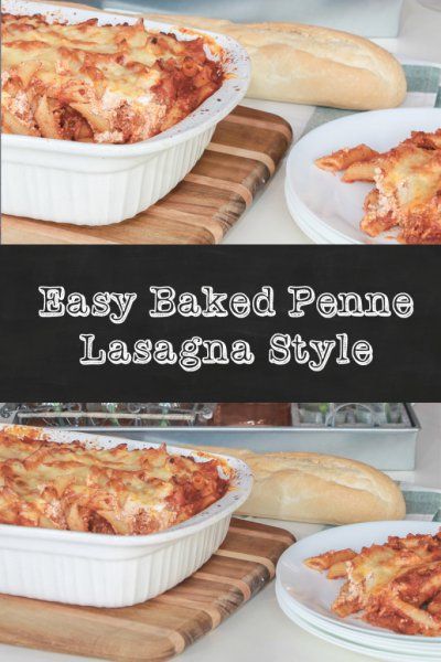 Baked Lasagna Recipe, Baked Penne Pasta, Lasagna Recipe With Ricotta, Penne Recipes, Sausage Meat, Baked Penne, Lasagna Casserole, Baked Lasagna, Easy Lasagna Recipe