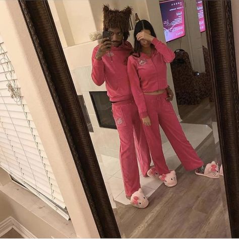 Matching Tracksuit Couple, Hello Kitty Tracksuit, Tracksuit Couple, Couple Y2k, Matching Tracksuit, We Heart It, Hello Kitty, Kitty, Lost