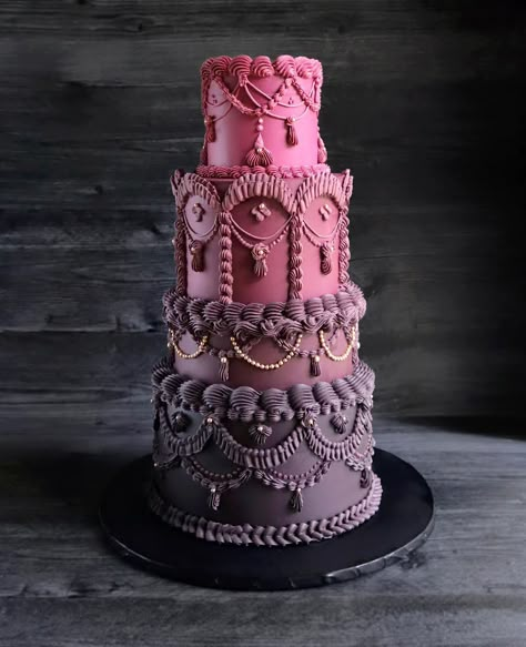 Victorian Cakes, Bolo Vintage, Belle Cake, Vintage Birthday Cakes, Pretty Dessert, Big Cakes, Cake Trends, Cake Gallery, Fancy Cakes