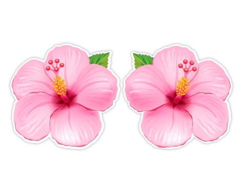 PRICES MAY VARY. Full color vinyl sticker. Durable 5 year outdoor life quality guarantee. Applies to any dry clean surface. Simple peel and stick application. Hibiscus Flower Sticker, Tropical Stickers, Pink Hibiscus Flower, Brides Room, Flower Stickers, Pink Hibiscus, Life Quality, Pink Star, Tropical Theme