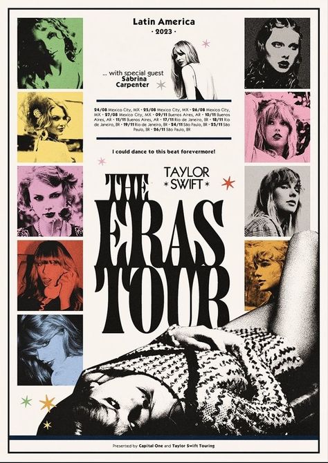 Eras Tour Poster, Affiches D'art Déco, Tour Poster, Taylor Swift Posters, Poster Room, Tour Posters, Taylor Swift Album, Taylor Swift Wallpaper, Long Live Taylor Swift