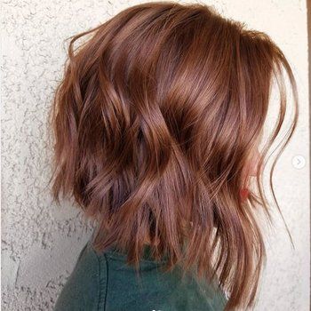 RX_1812_Short Hairstyles for 2019_Angled Lob Kort Bob, Brunette Ombre, Stacked Bob Haircut, Vlasové Trendy, Lob Haircut, Trendy Hair Color, Hair Color Balayage, Hair Envy, Cool Hair Color