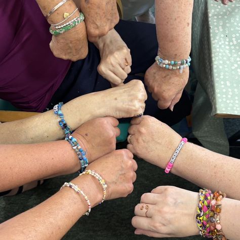 A few weeks ago we enjoyed jewellery making at some of our groups 💎 I always find making bracelets is a nice way to connect with others and across generations. Some people who attend our groups may not have the dexterity or may have additional needs that means they can’t thread beads or do intricate work. What’s amazing is… although it’s my job to keep them included and ensure they have an activity, often other members of the group asses the room themselves and include those who find it ... Thread Beads, Bracelet For Her, One Way Or Another, Making Bracelets, Mental Health Advocate, My Job, Portsmouth, Jewellery Making, Some People