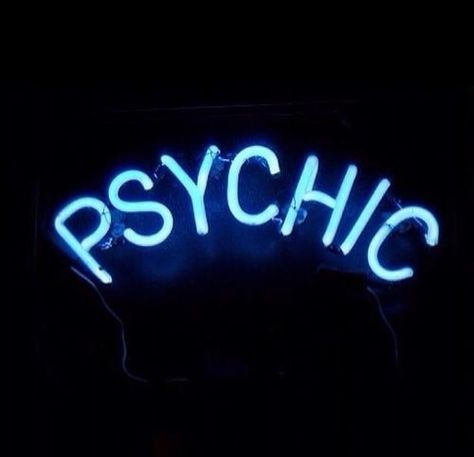 Neon Sign, The Words, Psychic, Blue Light, In The Dark, A Black, Neon, Tumblr, Blue