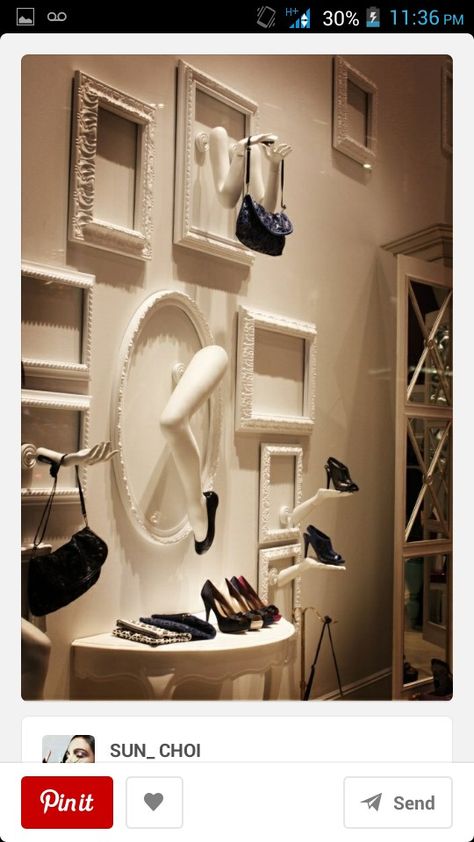 Purse Display, Shoe Store Design, Handbag Display, Store Design Boutique, Boutique Decor, Disney Shoes, Bag Display, Shoe Display, Boutique Interior