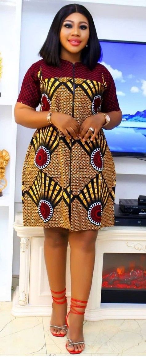 Pin by Bella Dotsey on jolie | Short african dresses, African fabric dress, African design dresses Vitenge Dresses Designs Latest, Vitenge Design African Style Ankara, Simple Short Ankara Gowns Classy, Jamsuits Ankara, Vitenge Design Short Dresses, Short Dresses Ankara Styles, Kitenge Short Dress Designs, African Simple Dress Styles, Short African Print Dresses Ankara